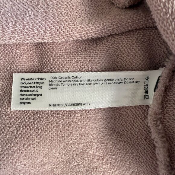 Eileen Fisher Med Hi Crew Neck Long Tunic Light Plum Lagenlook Boxy Made In Peru - Picture 12 of 14